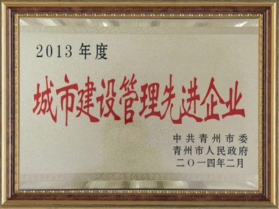 2013年度城市建設管理**企業(yè)